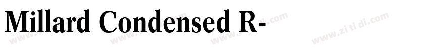 Millard Condensed R字体转换